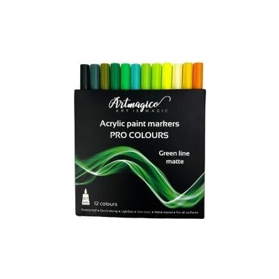 Artmagico Akrylové fixy Pre Line Green