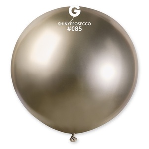 Gemar Кръгъл хромиран балон SHINY Prosecco 80 см
