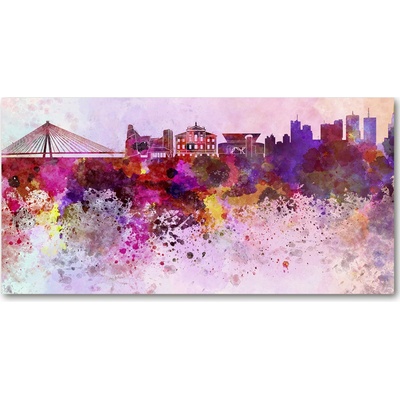 Fotoobraz na skle farebná Varšava 100x50 cm