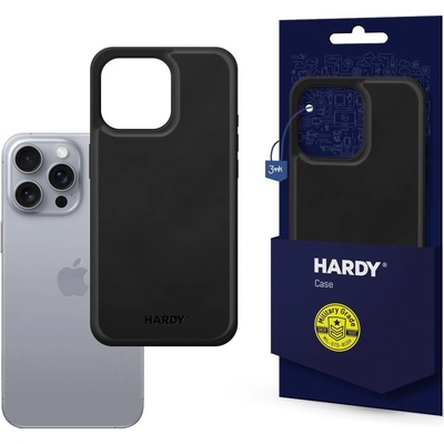 3mk Protection Калъф 3mk - Hardy Silky Leather MagCase, iPhone 16 Pro, черен (5903108586481)