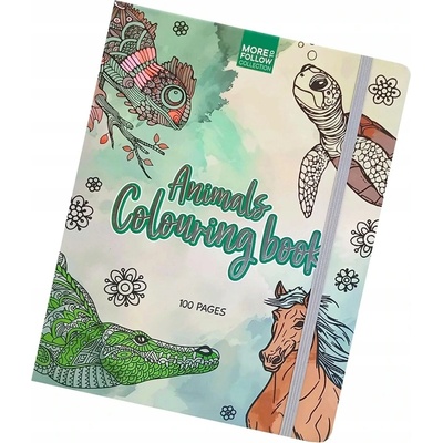 OMALOVÁNKY s gumou100 ObrázkůDivoká ZVÍŘATAA5 150 gsm