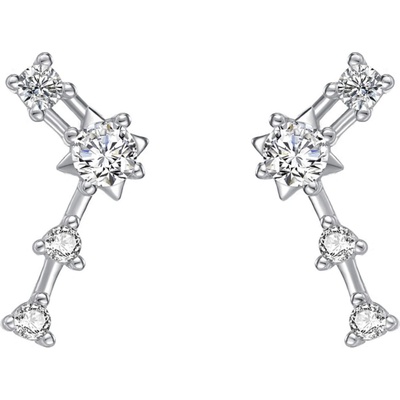 Silenti Jewelry Сребърни обеци "Съзвездие Козирог