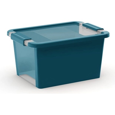 KIS Пластмасова кутия за съхранение с капак петролена 36, 5x26x19 cm Bi-Box - KIS (246565)