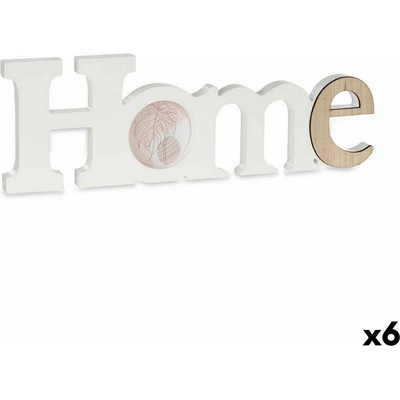 Gift Decor Рамка за снимки Home Бял Кафяв Дървен MDF (40 x 13, 5 x 1, 7 cm) (6 броя)
