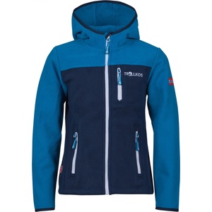 TROLLKIDS Детско софтшел яке Trollkids Kid's Stavanger Jacket Fleece jacket - Azure Blue / Navy - размер 176 (EU) (703-3031-0120)