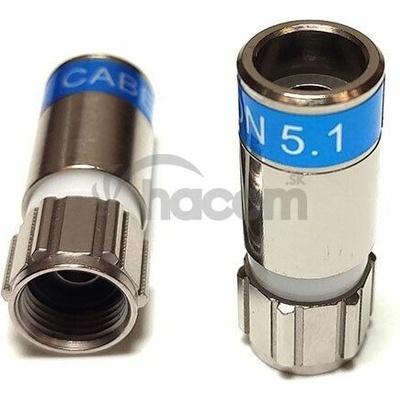 Konektor F Cablecon F-6-TD RG6 5,1 , kompresný ,vodotesný (F-59-TD5,1)