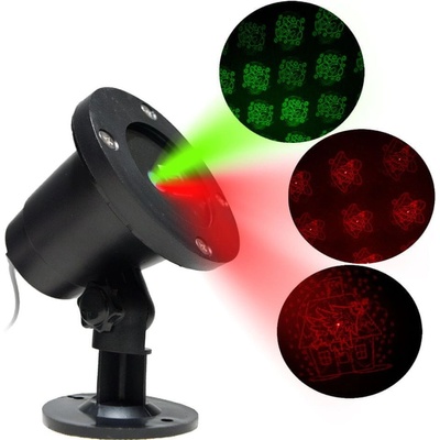 Aga MR9080 Vianočný laserový projektor zelená / červená