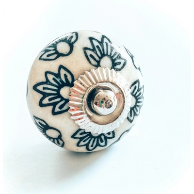 La finesse Off White Dark Flowers 4,2 cm