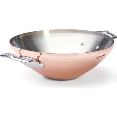de Buyer Měděná pánev WOK PRIMA MATERA 32cm 4 l
