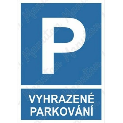 Vyhrazené parkování, samolepka 297 x 420 x 0,1 mm A3