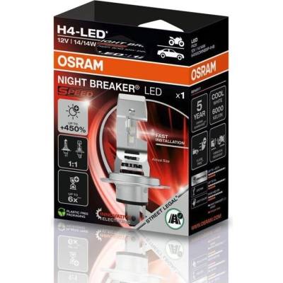 OSRAM NIGHT BREAKER LED SPEED H4 +450 %, Dizajn 1:1, 1 kus 64193DWNBSP-1HB