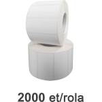 ZINTA Самозалепващи етикетни ролки за замразени ZINTA, хартия raflex plus, бели 50x20mm, 2000 ет. / ролка (50X20X2000-RPW-RP80)