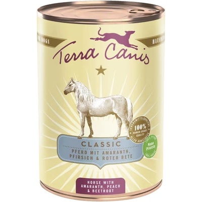 Terra Canis Конска с амарант, праскова и цвекло 400 г