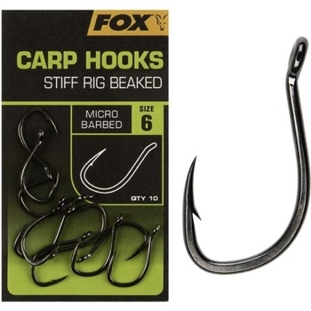 Fox Carp Hook Stiff Rig Beaked vel.4 10 ks