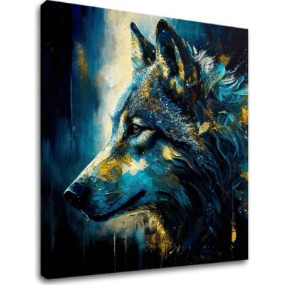 Dekoratívna maľba na plátne - PREMIUM ART - Wilderness in Wolf Eyes - 70x70 cm