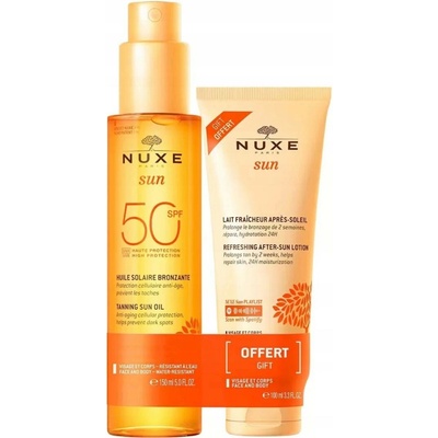 Nuxe Sun opalovací olej SPF50 150 ml + balzám po opalování 100 ml