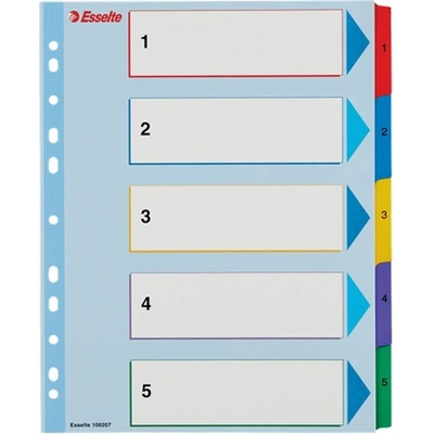 ESSELTE Регистър ESSELTE A/4 maxi ламиниран картон за презаписване 1-5 100207 (100207)