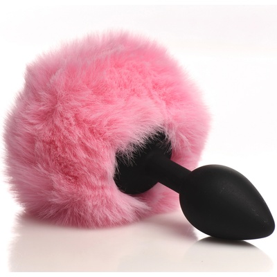 Tailz Fluffy Bunny Tail Silicone Plug Pink
