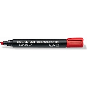 STAEDTLER Маркер Staedtler Lumocolor Perm скосен 2-5мм червен (350-2)