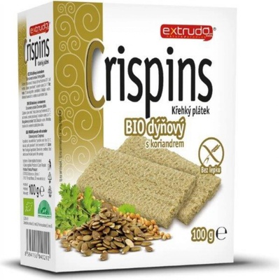 Crispins Bio Chlebíček dýňový s koriandrem bezlepkový 100 g – Zboží Dáma