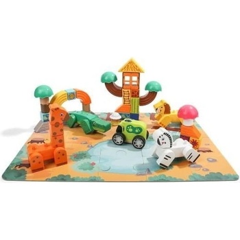 Top Bright kostky a puzzle - Safari