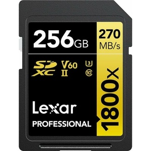 Lexar Professional 1800x SDXC 256GB UHS-II/U3/V60/CL10 (LSD1800256G-BNNNG)
