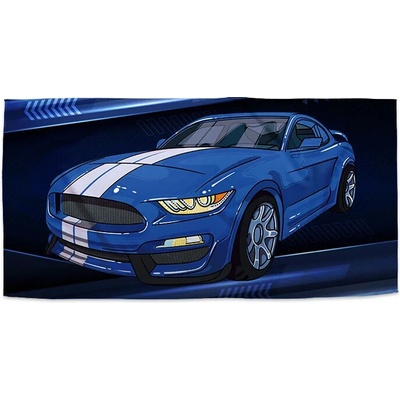 Sablio Uterák Mustang Modré pozadie 30 x 50 cm