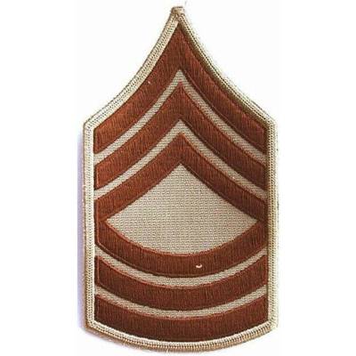 Nášivka: Hodnost US ARMY rukávová Master Sergeant béžová | hnědá