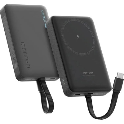CUKTECH CP132ML 10000mAh MagSafe съвместима външна батерия - черна (CKWPB100LGLBK)