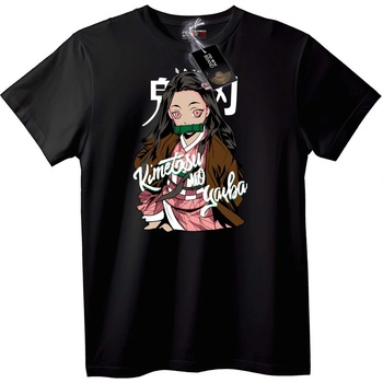 NOONEBRAND Тениска Kimetsu no Yaiba Nezuko - XL, Black