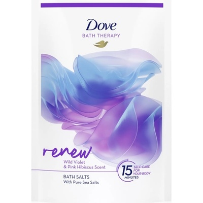 Dove Bath Therapy Renew сол за баня Wild Violet & Pink Hibiscus 400 гр