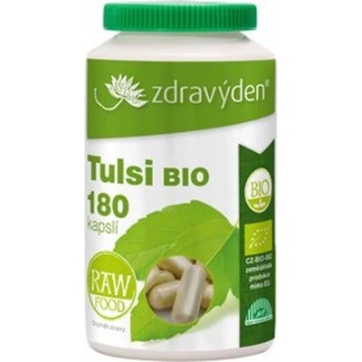 Zdravý den Aspen team Tulsi BIO RAW 180 kapslí 77,9 g