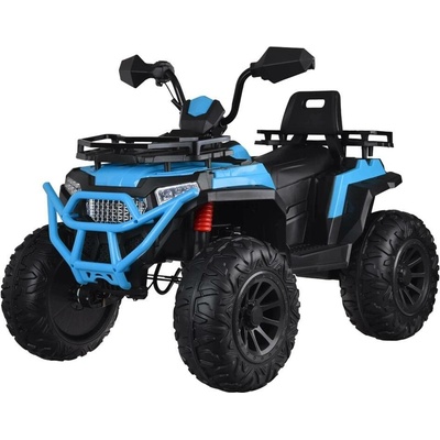 Mamido elektrická čtyřkolka 4x4 s plynovým tlumičem v rukojeti modrá