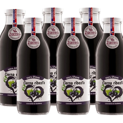 Zamio BIO Čierna Ríbezľa šťava 6 x 500 ml