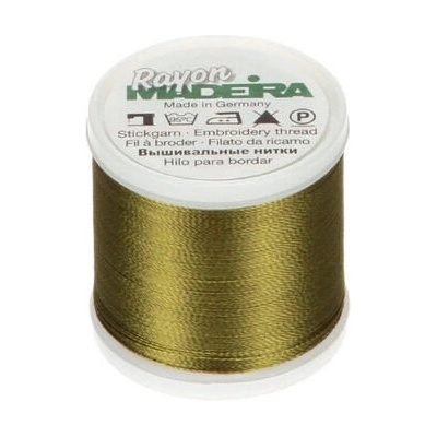 Vyšívací nit Madeira Rayon č. 40 (200m) barva 1156 olive green