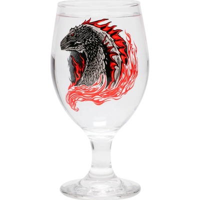 CurePink Sklenice House of the Dragon Rod draka Drak PP11582DR 300 ml