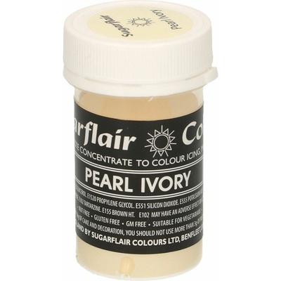 Cakesupplies Gélová farba Pearl Ivory Perleťová 25 g