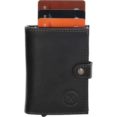 Kožená peňaženka s RFID ochranou Protect čierna