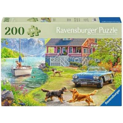 Ravensburger Пъзел Ravensburger от 200 XL части - Лятна къща край езерото (7012001370)