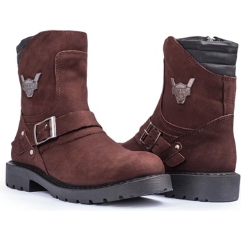 Marwells Мъжки боти от естествен набук -Тъмнокафяви 20210835699 (366421_Тъмно кафяв)