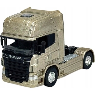 WELLY SCANIA V8 R730 ZLATÝ TIR NÁKLADNÉ AUTO KÔŇ NOVÝ MODEL KOV 68020 1:64