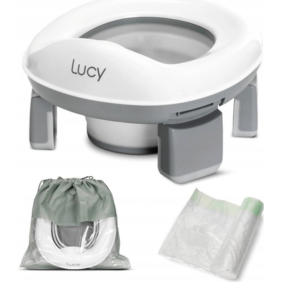Lorelli Lucy Cestovný nočník pre deti skladací prenosný 2v1 nadstavec