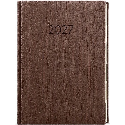 Ctirad Wood A5 Denní 2027 hnědá