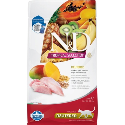 N&D TROPICAL SELECTION CAT Neutered Chicken 300 g