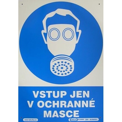 VT Vstup jen v ochr.masce