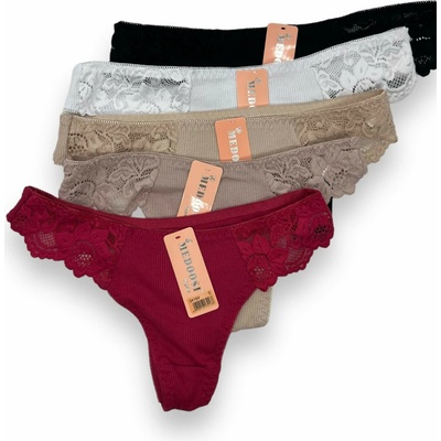 Dámske tangá MIX farby 3x kusy 02 MIX farby