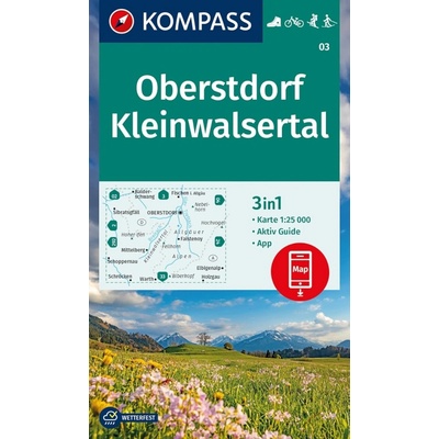 Oberstdorf, Kleinwalsertal (Kompass - 03) - turistická mapa