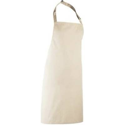 Premier Workwear Klasická zástěra za krk PR150 Natural Pantone 1205 72x86cm