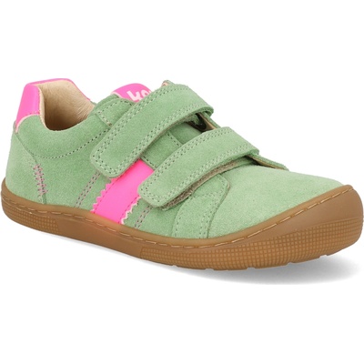 Koel Barefoot detské tenisky Denis Suede 3.0 Mint svetlozelená