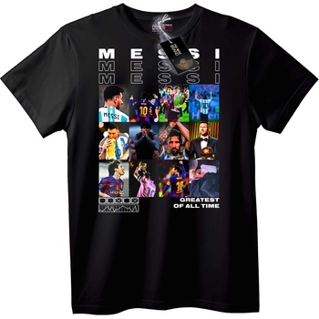 NOONEBRAND Тениска Messi G. O. A. T. - 2XL, White